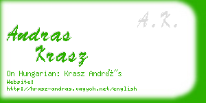 andras krasz business card